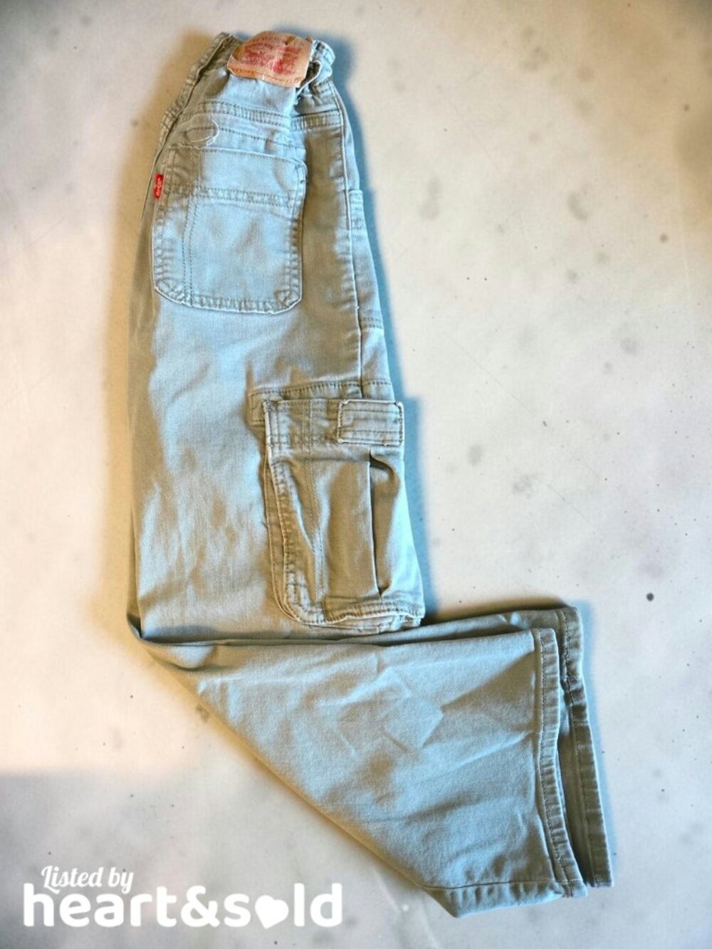 Girls Levi's Olive Green Cargo Jeans